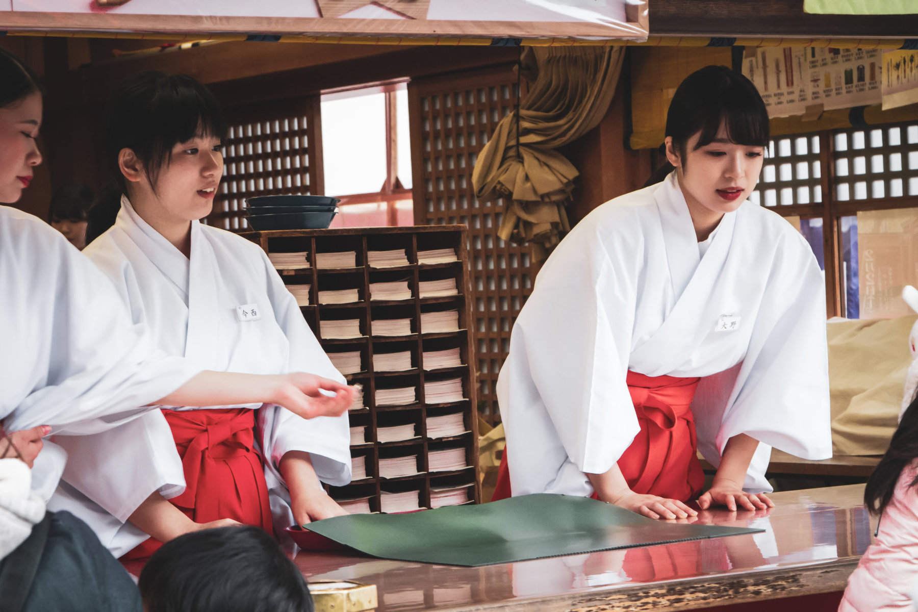 priestess society Japan working shrine