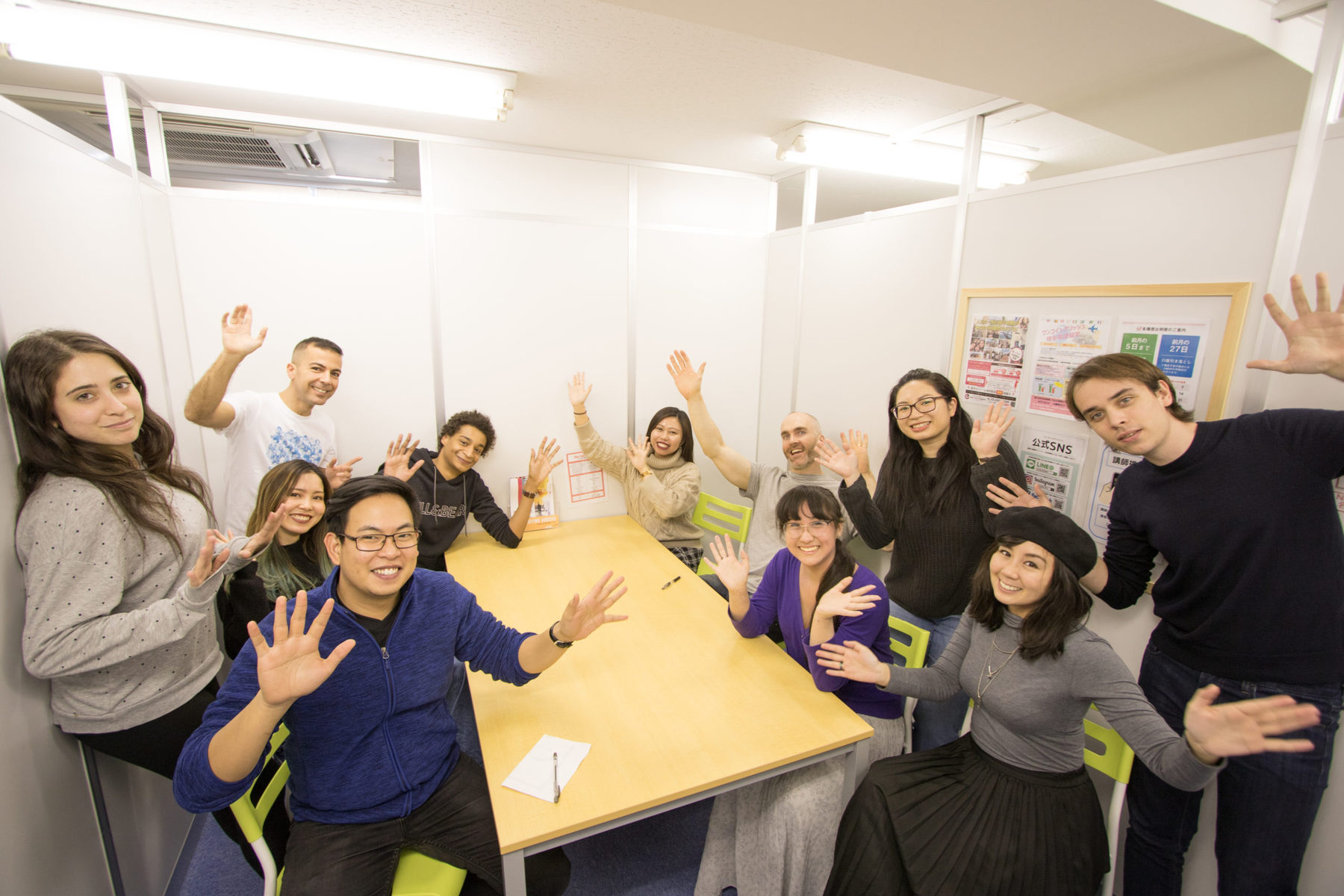 japanese language school staff and students