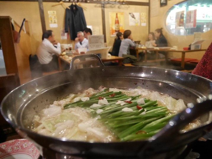 Japanese Nabe hot pot in restaurant winter