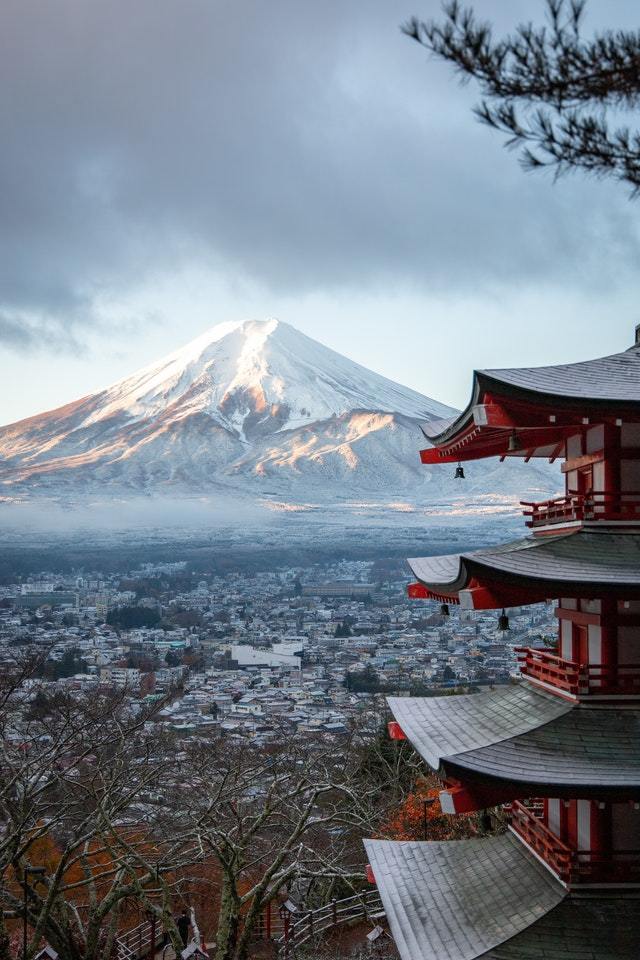 Fujizaka is a mound that replicates Mount Fuji
