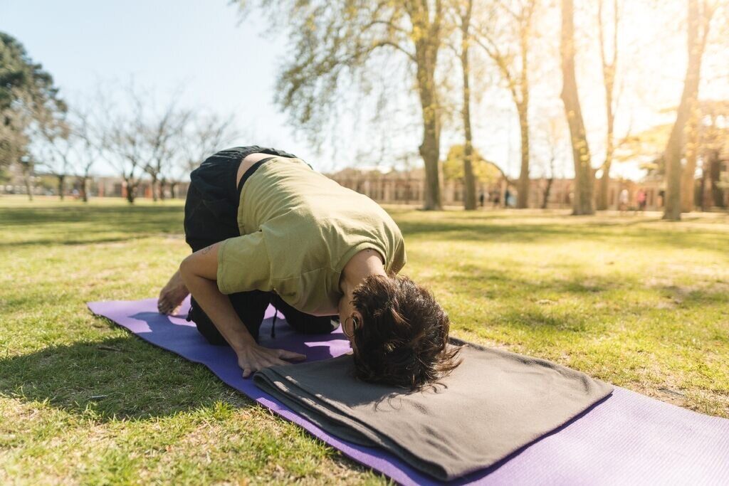 Practicing mindfulness Yoga in Japan