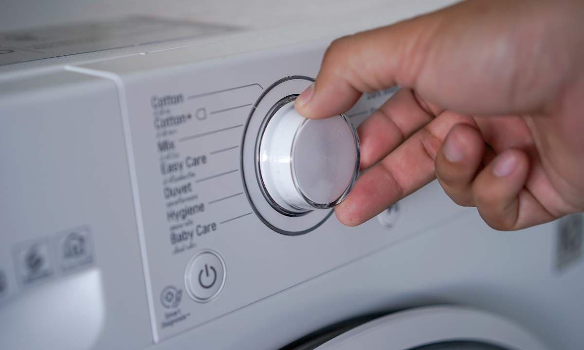 Washing machine buttons