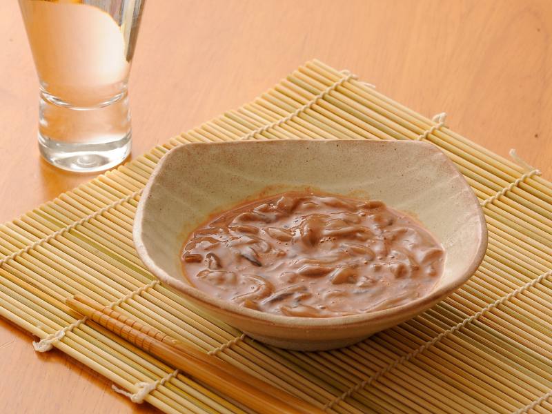 konowata in a white bowl on a table