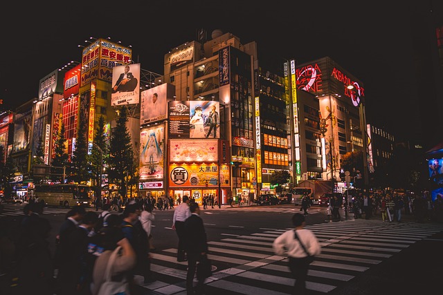 night scenery of akihabara
