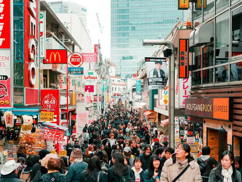 Takeshits street which is home to a lot of top Japanese clothing brands.