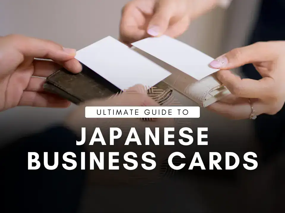 exchanging japanese business cards