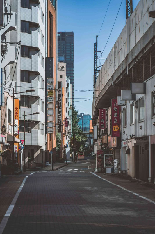 Image of a street in Japan