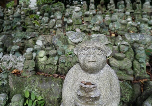 Monkey statues